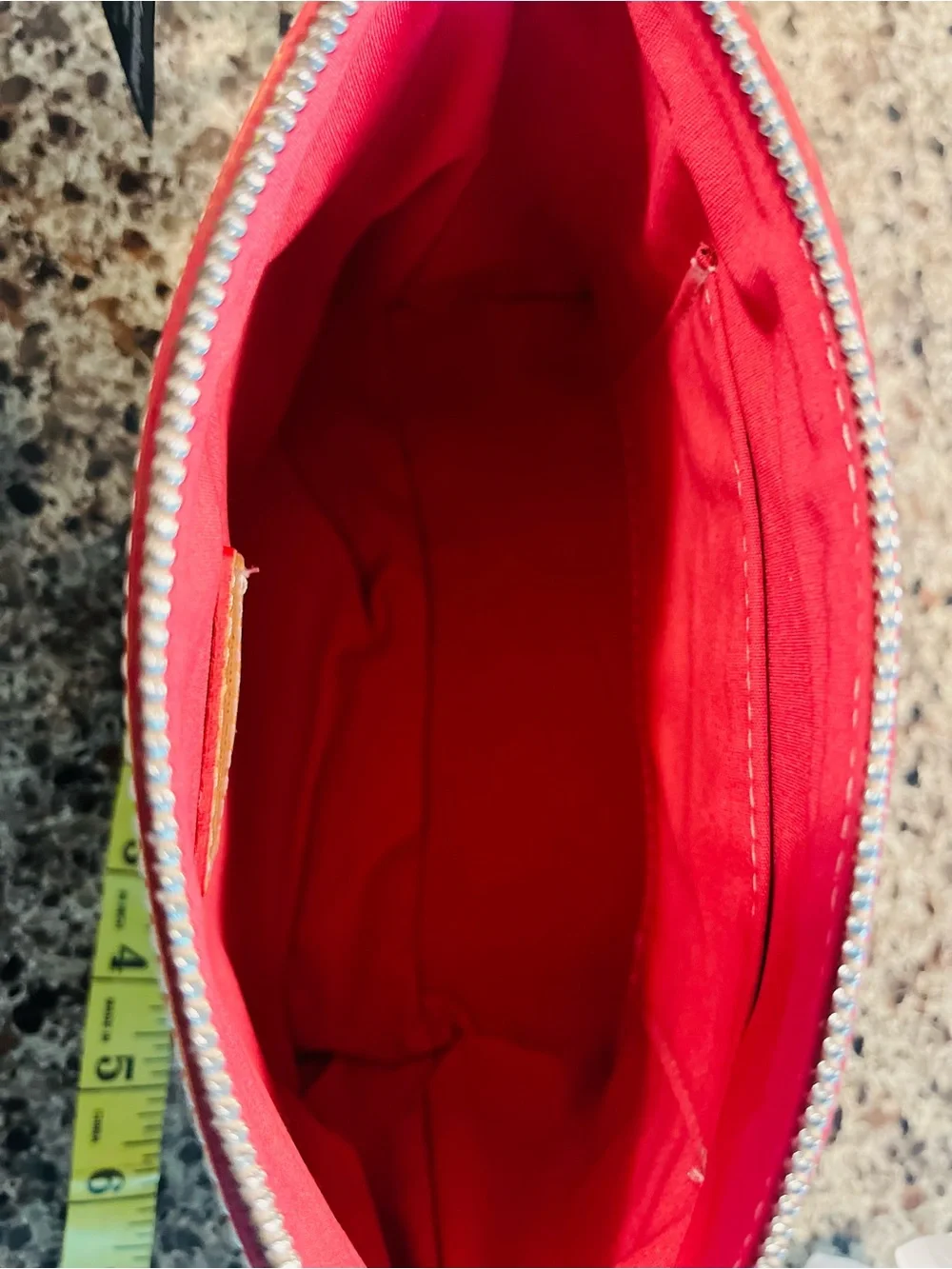 Cavalcanti wristlet with beautiful colors. Clutch or cosmetic pouch wristlet.